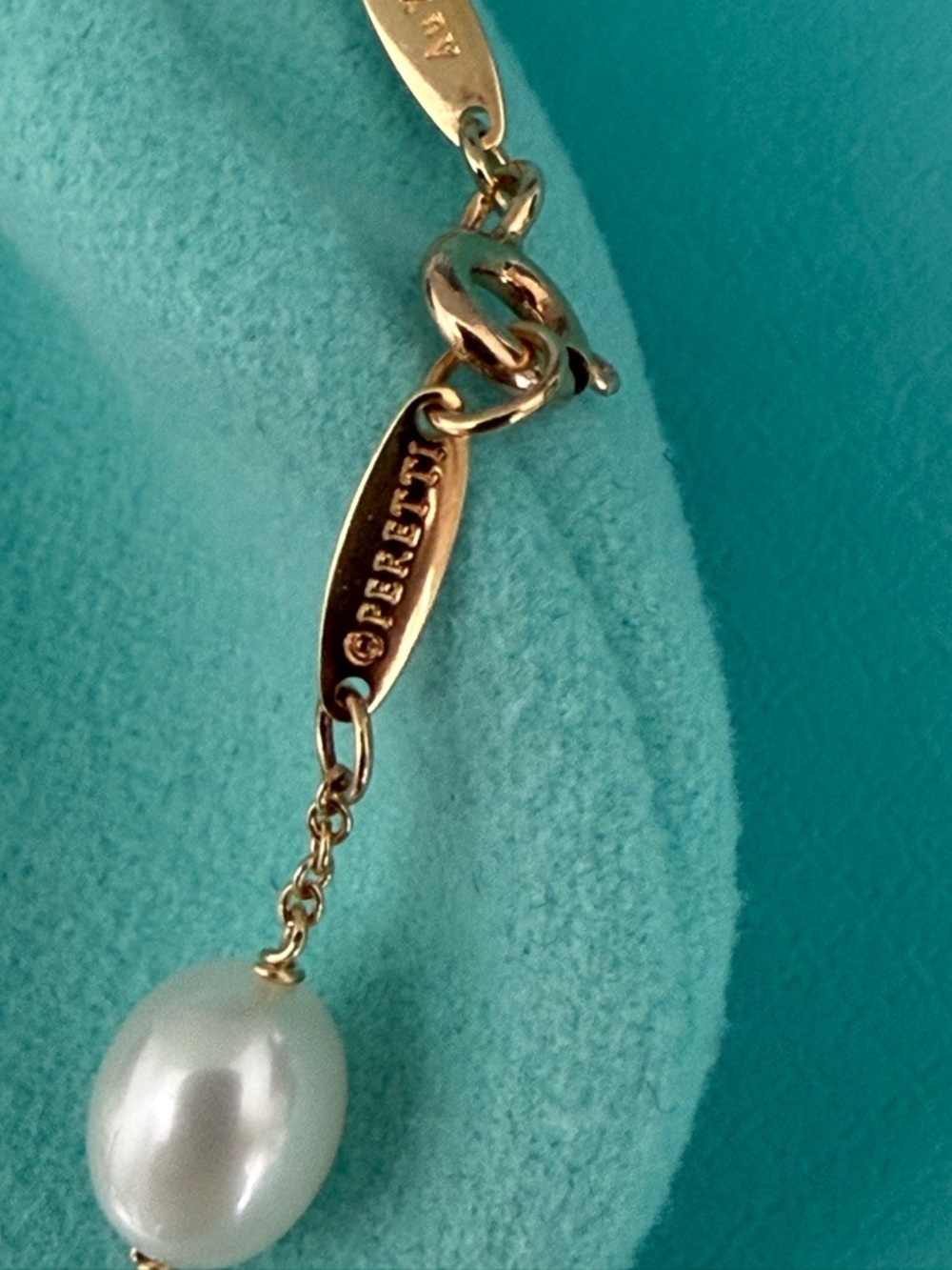 Tiffany & Co. 18k Gold Pearls by The Yard Bracelet Elsa Peretti - Picture 8 of 16